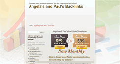 Desktop Screenshot of angelasandpaulsbacklinks.com